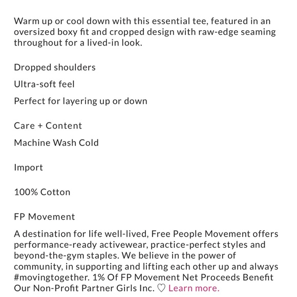 free people movement inspire tee - Picture 9 of 9